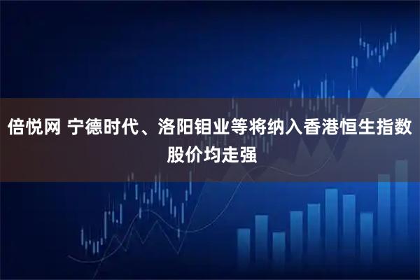 倍悦网 宁德时代、洛阳钼业等将纳入香港恒生指数 股价均走强
